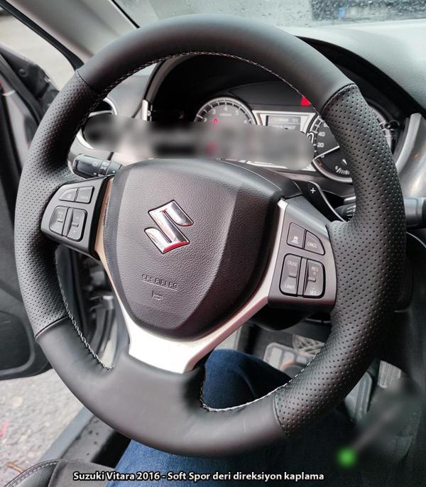 Suzuki Vitara 2016 Uyumlu Direksiyon Kılıfı (Soft Nokta) - Image 1