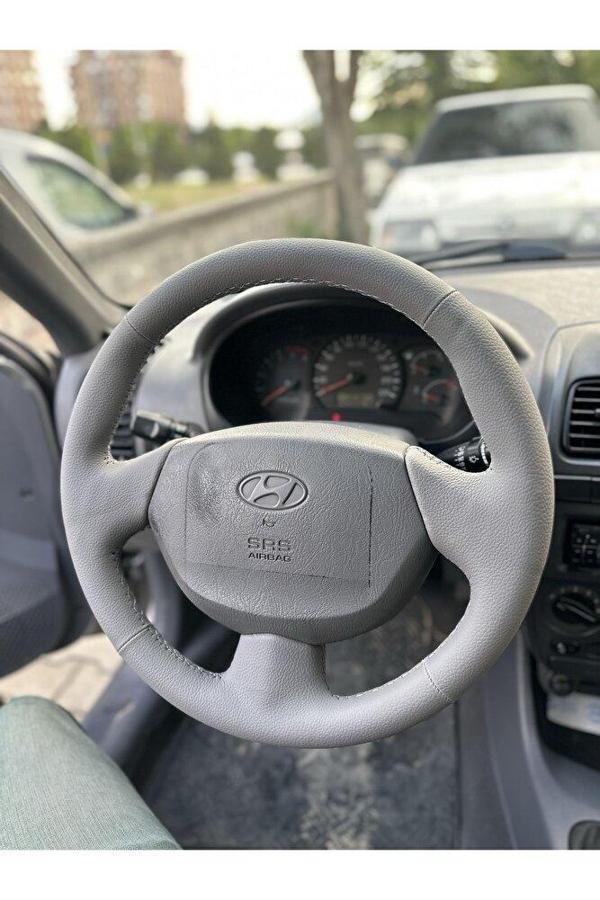 Hyundai Accent ADMİRA Uyumlu Admira Araca Özel Direksiyon Kılıfı Gri - Image 1