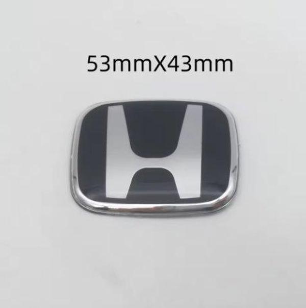 Honda Civic Uyumlu Siyah Renk Direksiyon Logosu Boy 5,5 cm Genişlik 4,5 cm - Image 1