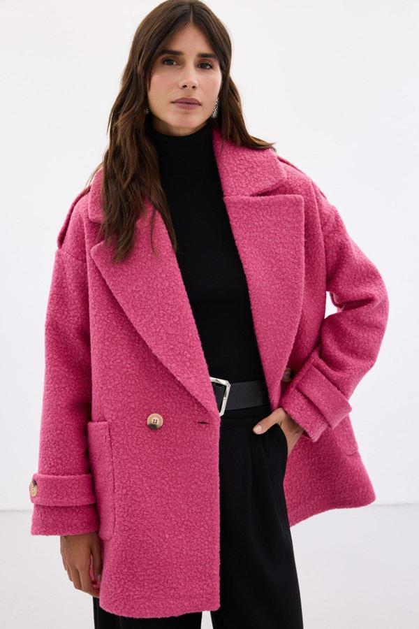 Buklet Kısa Kaban - Fuşya - Image 1