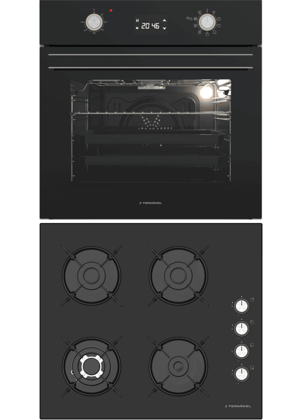 Termikel Ankastre Set (BO O6555C DB + BH P6194C B) - Image 1