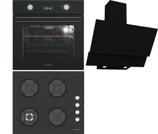 Termikel Ankastre Set (BO O6555C DB + BH P6194C B + CH C6532C BB) - Image 1