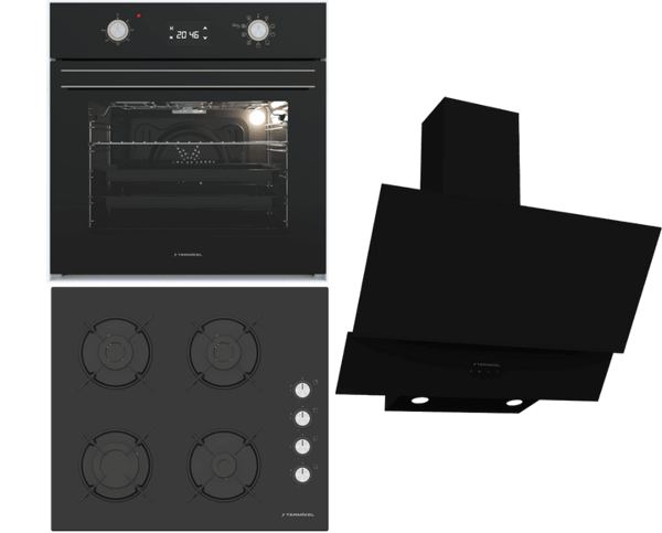 Termikel Ankastre Set (BO O6555C DB + BH P6144C B + CH C6532C BB) - Image 1