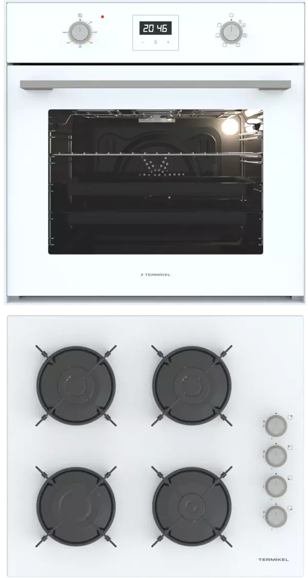 Termikel Ankastre Set (BO O64D5C W + BH P6144C W ) - Image 1