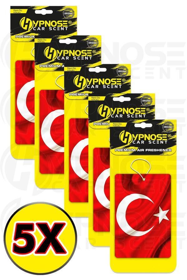 Hypnose Car Scent Kaliteli Araba Kokusu - Türk Bayrağı Avantaj Paketi 5'Li Set - Image 1