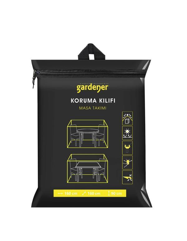 Gardener Masa Takımı Koruma Örtüsü GRDC304 / Kılıfı PE (160 cm x 160 cm x 90 cm) - Image 1