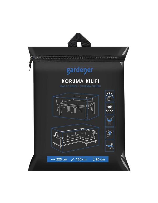 Gardener Masa Takımı Koruma Örtüsü GRDC305 / Kılıfı PE (225 cm x150 cm x 90 cm) - Image 1