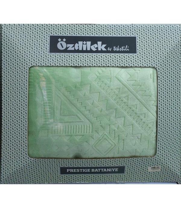 Özdilek Prestige Kalın Embos Çift Kişilik Battaniye (220x240)-Yeşil - Image 1