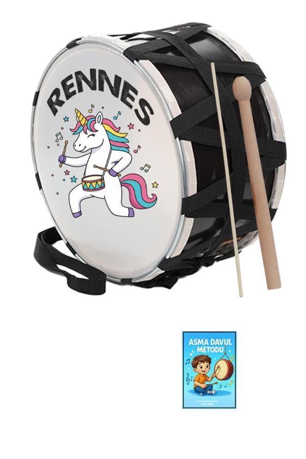Rennes DVL-33BRW Örf Aletleri Özel Tasarım Çocuk Davulu 30 cm - Image 1