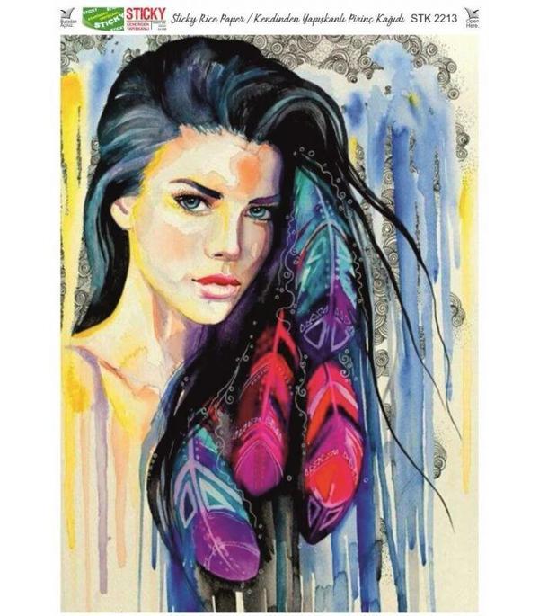 Supertrend Sticky Kendinden Yapışkanlı Pirinç Dekopaj Kağıdı 29x42 cm. 2213 - Image 1