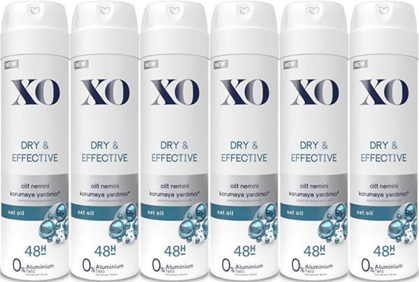 XO Deodorant 150ML Women-Kadın Dry & Effective (6 Lı Set) - Image 1