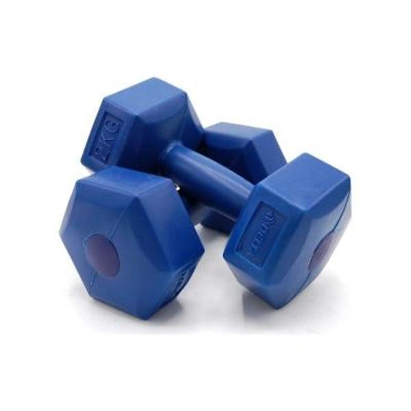 2kg Plastik Köşeli Dambıl 2 Parça - Image 1