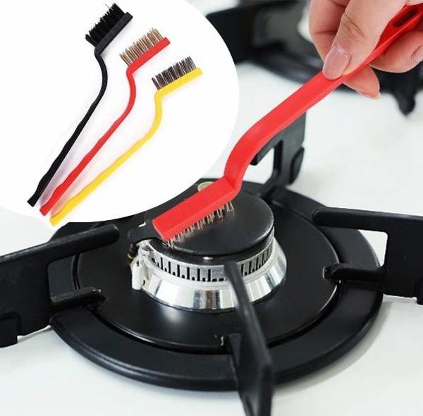 3 Parça Tel Fırça Detaylı Temizlik Seti - Image 1