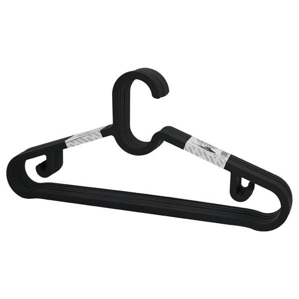 10pcs Plastik - Antrasit Gri Elbise Askısı - Image 1