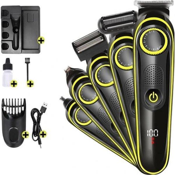 Saç &amp; Sakal Şekillendirici Tıraş Makinesi Erkek Bakım Seti 5 İn 1 Ultimate - Image 1