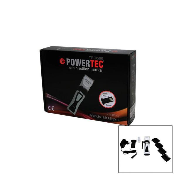 Powertec Tr-3500 Saç Kesme Traş Makinesi Yedek Bataryalı - Image 1