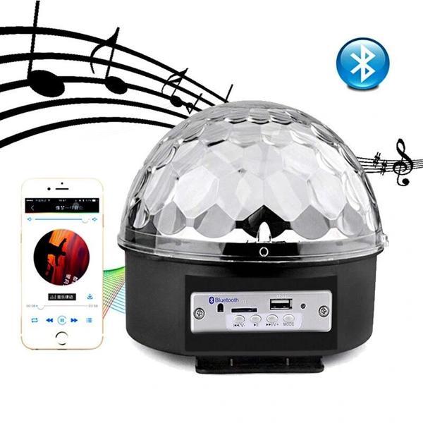 Bluetooth Sd Aux Usb Led Disko Lamba Topu Speaker - Image 1