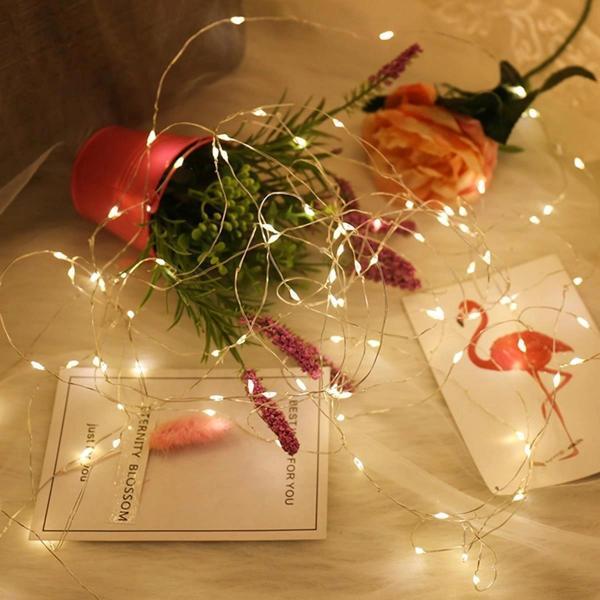 Peri Led Işık 5 Metre (sarı) Pilli Aydınlatma Şerit Saçak Spot Süsleme - Image 1