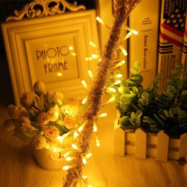 10 Metre 100 Ledli 8 Fonksiyonlu Dekoratif Lambader Sarı Lamba - Image 1