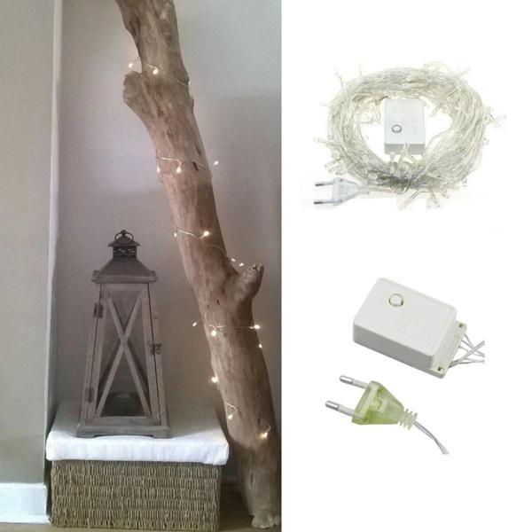 100 Ledli 8 Fonksiyonlu 10 Metre Led Aydınlatma Dekor Lambası (beyaz) - Image 1