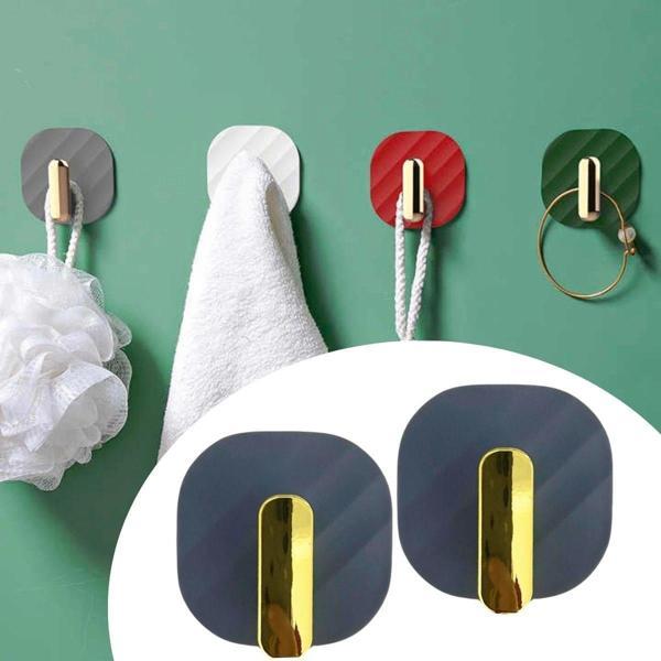 2li Yapışkanlı Retro Askılık Dolap Kapak Kulpu Gri - Image 1