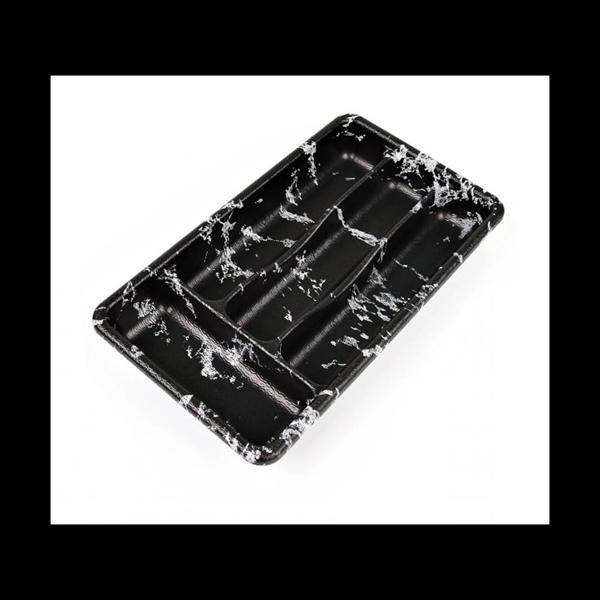 Siyah - 4 Bölmeli Çekmece İçi Kaşıklık 36x20cm - Image 1