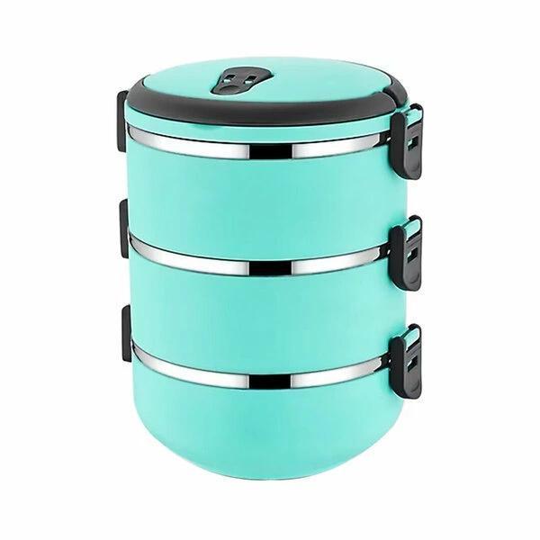 Sefer Tası Yemek Termosu Saklama Kabı Termosu 3lü - Turkuaz - Image 1