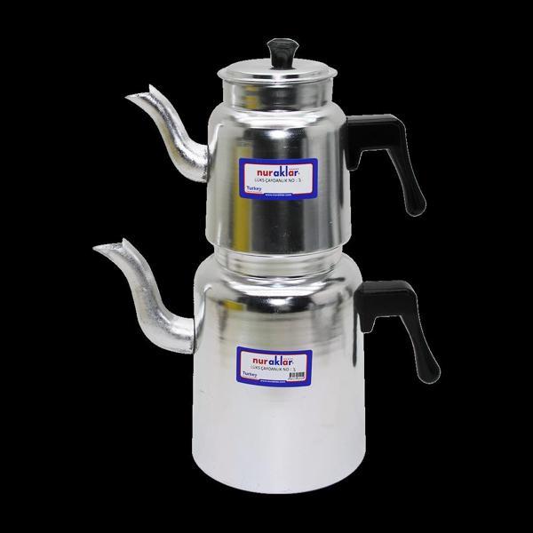 No-3 Lüks Alüminyum Çaydanlık Takımı - Image 1