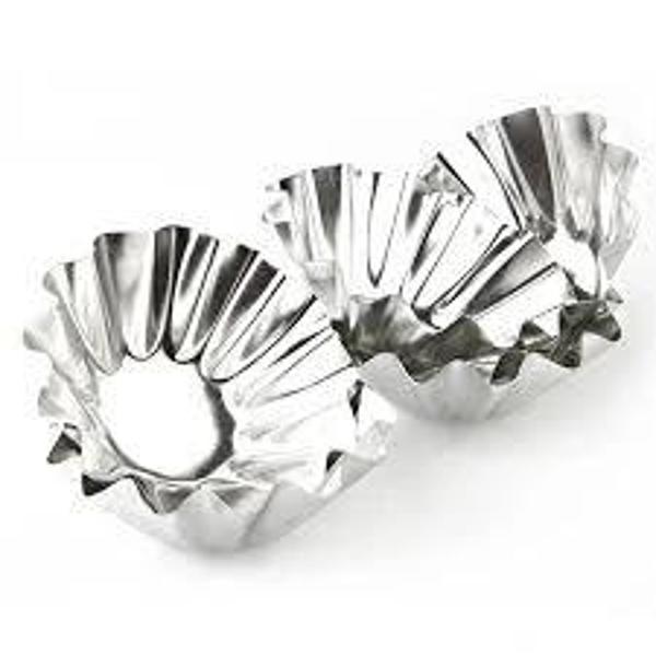 Metal Küçük 6 Parça  Kek Kapsülü - Image 1