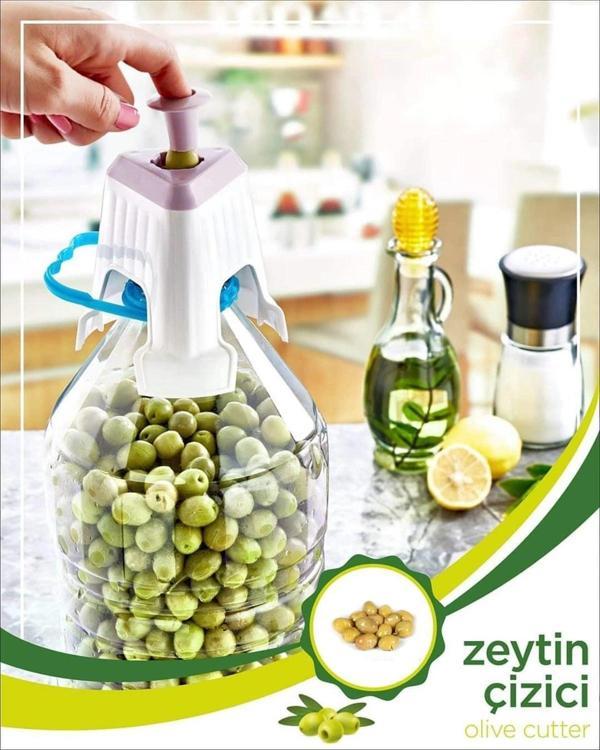 Kolay Zeytin Dilme Çizme Aparatı Pratik Kolay Zeytin Çizici Alet - Image 1