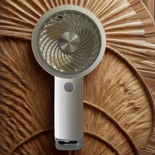 Usb İle Şarj Olabilen 3 Ayarlı Fan Modlu Çanta Tipi El Fanı - Image 1