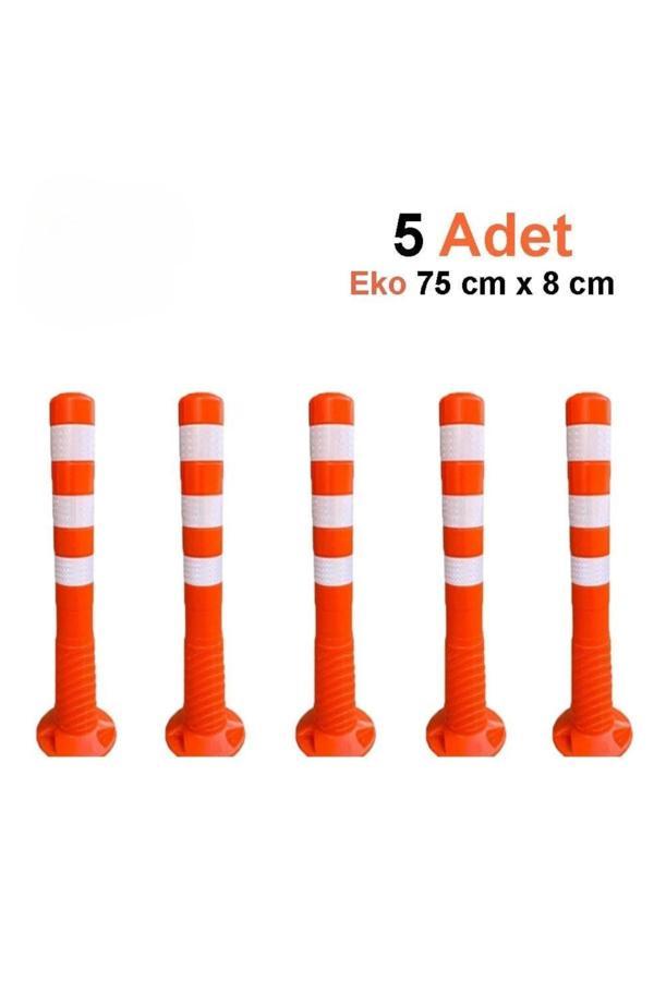 Hayat Trafik 75 Cm Eko, Trafik Delinatörü Seti, Esnek Otopark Dubası 5 Adet - Image 1