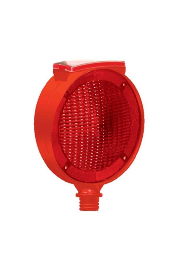 Hayat Trafik Solar Yuvarlak Çift Taraflı Flaşör (Kırmızı) - Image 1