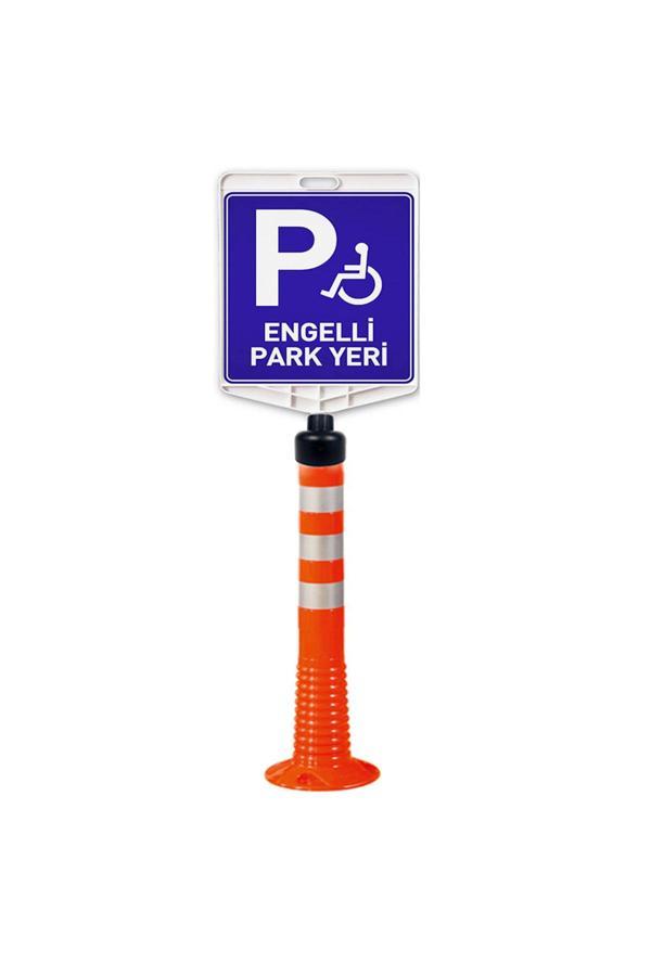 Hayat Trafik Engelli Park Yeri Uyarı Levhalı Delinatör Seti - Image 1