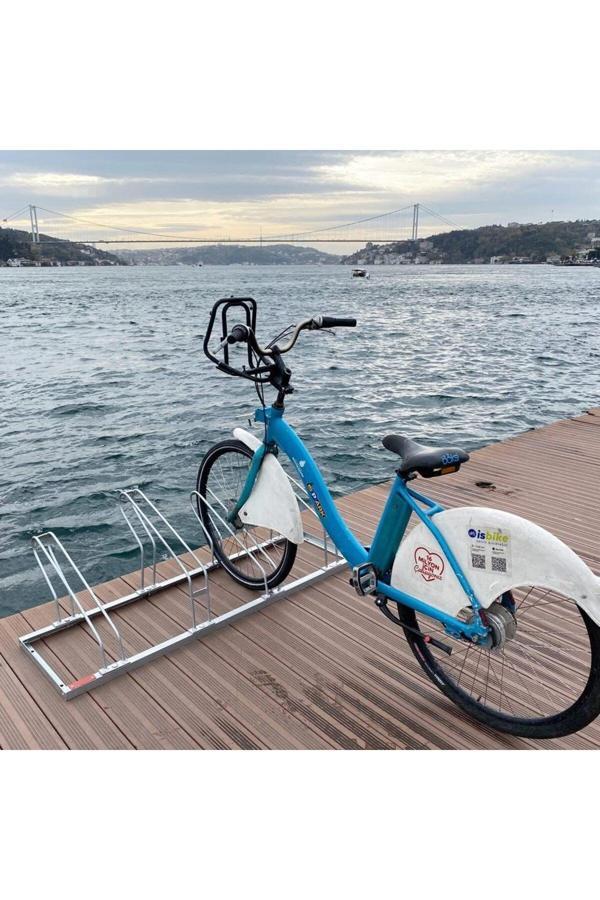 Hepta Collection İleri Trafik Bisiklet Park Yeri Dörtlü Galvaniz Eko, Park Demiri 40X140 Cm - Image 1