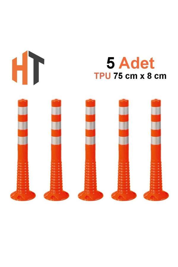 Hayat Trafik 5'Li Delinatör Seti 75 X 8 Cm %100 Tpu, Esnek Duba - Image 1