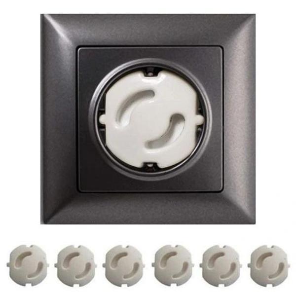 Bebek Çocuk Priz Koruma Kapağı (6 Adet) Çocuk Güvenliği, Priz Muhafazası, Priz Kapatıcı - Image 1