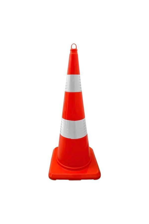 Hayat Trafik Pvc Trafik Konisi 90 Cm Çift Reflektifli Trafik Dubası - Image 1