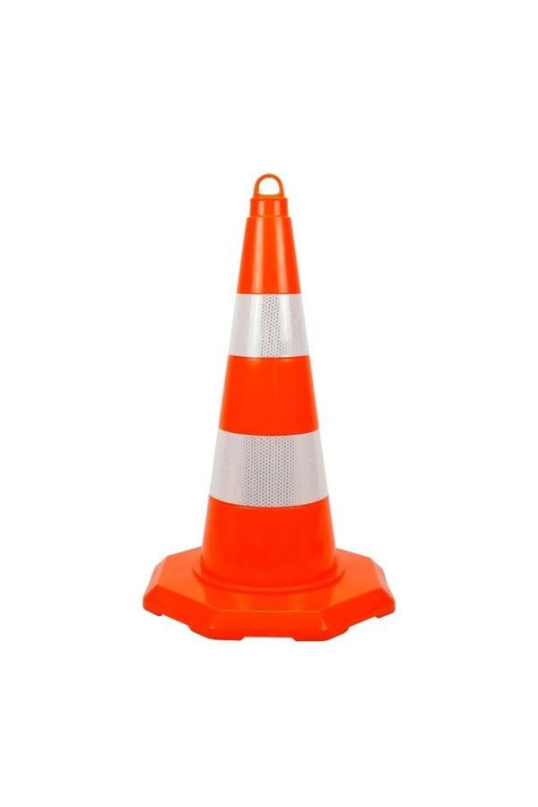 Hayat Trafik Pvc Trafik Konisi 52 Cm Çift Reflektifli Trafik Dubası - Image 1