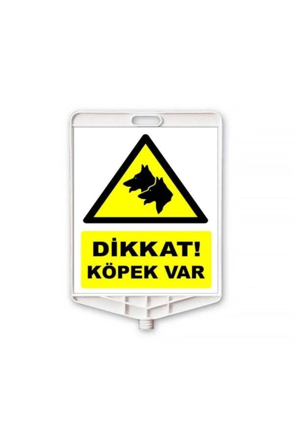 Hayat Trafik Dikkat Köpek Var Dikdörtgen Levha Çift Taraflı Baskı - Image 1