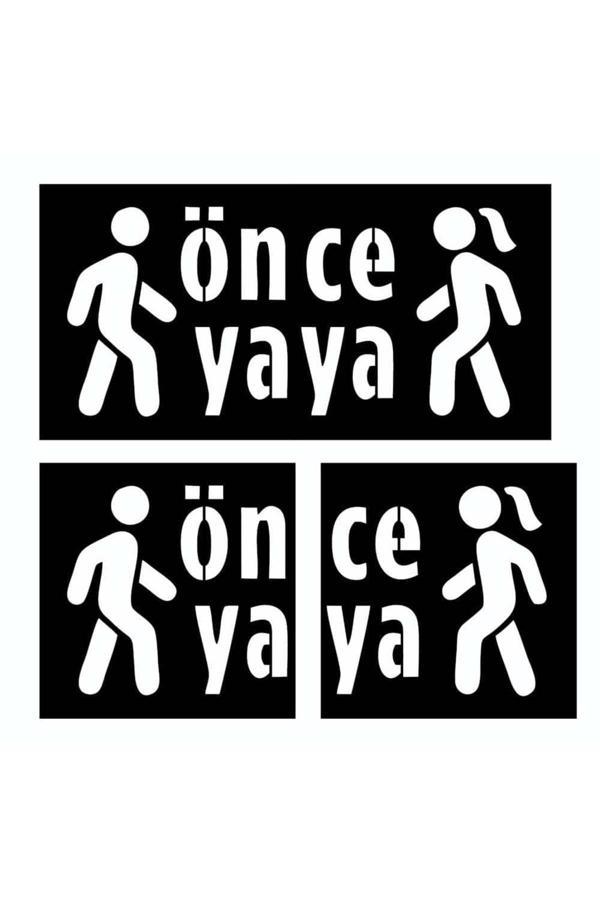 Hayat Trafik Boyama Şablonu Önce Yaya 100X200Cm (İki Parça) - Image 1