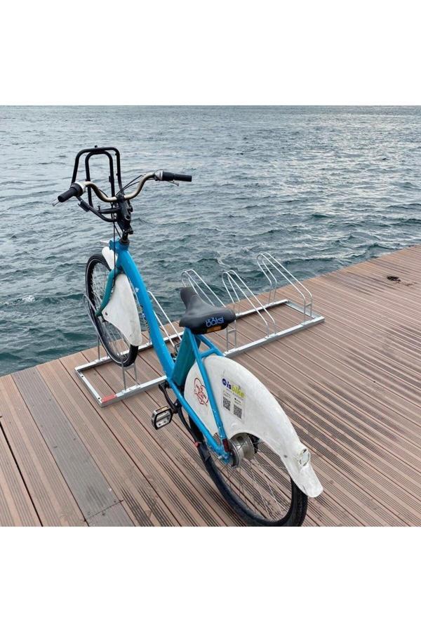 Hayat Trafik Bisiklet Park Yeri Beşli Galvaniz Eko, Park Demiri 40X175 Cm - Image 1