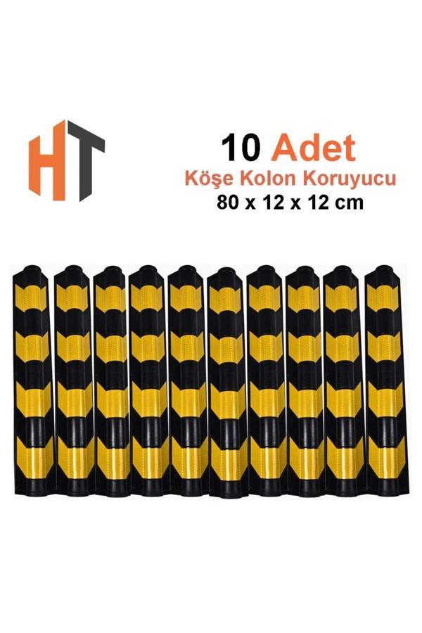 Hayat Trafik Kauçuk Otopark Köşe Kolon Koruyucu, Koruma Eko-Oval 10'Lu Set - Image 1