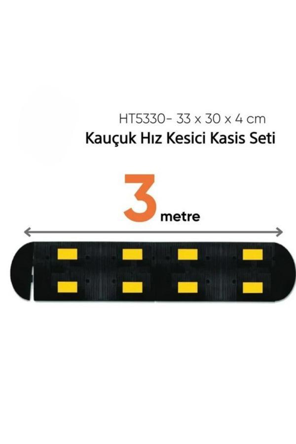 Hayat Trafik Kauçuk Hız Kesici Kasis Seti 3 Metre - Kapaklı Set - 33X30X4 Cm - Image 1