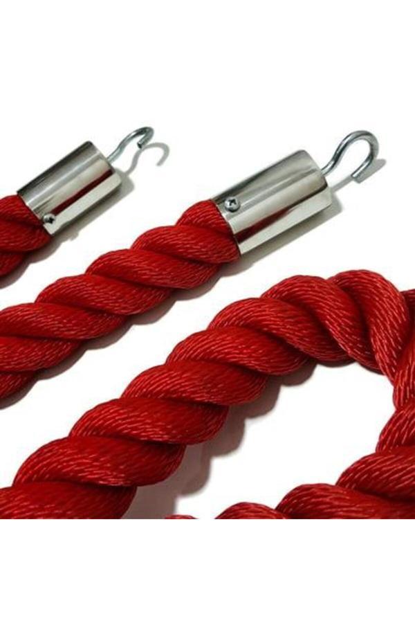 Hayat Trafik Protokol Bariyeri Kancalı Örgü Kordonu-Metalik - Image 1