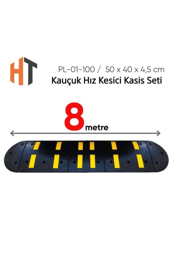 Hayat Trafik Kauçuk Hız Kesici Set Kapaklı, Yol Kasisi 8 Metre - Image 1