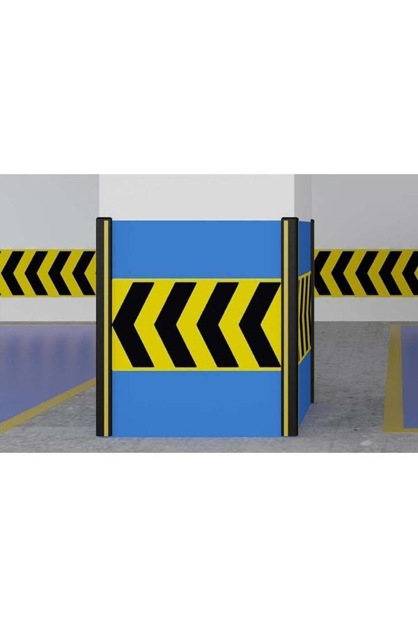 Hayat Trafik Kauçuk Köşe Koruma Sistemi 100 X 8 Cm + 2 Kapak - Image 1