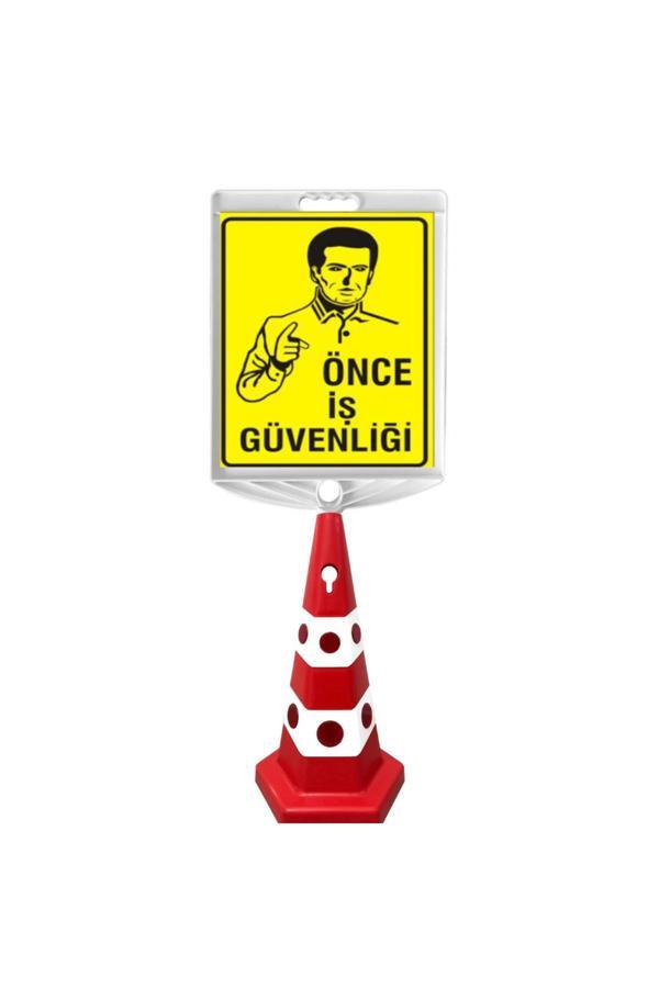 Hayat Trafik Önce İş Güvenliği Çift Taraf Baskı Kırmızı Ultra Kedi Gözlü Ağırlıklı Koni Seti Trafik Dubası - Image 1