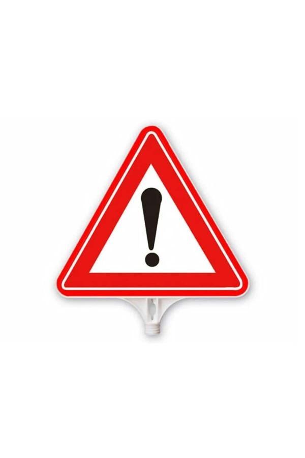 Hayat Trafik Dikkat Üçgen Levha Çift Taraflı Baskı - Image 1