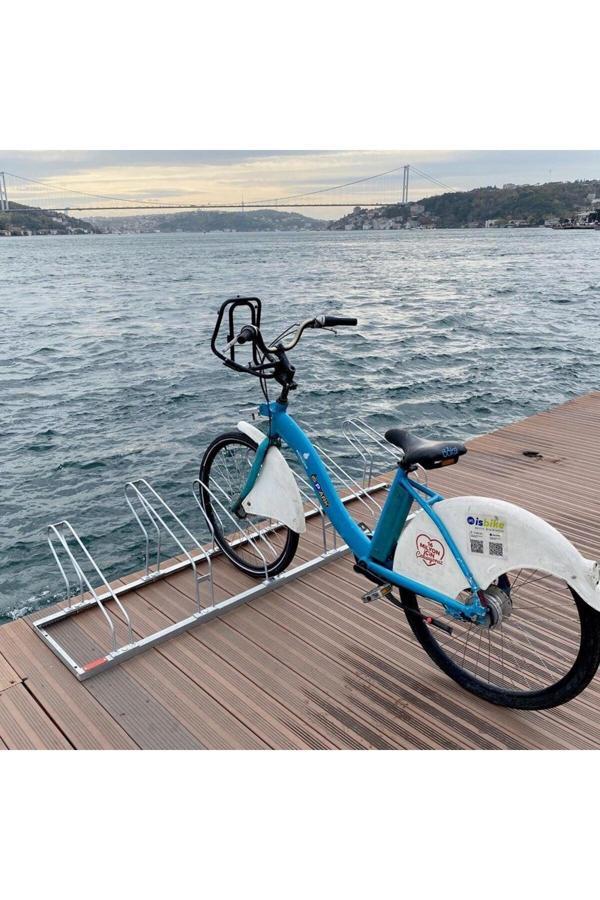 Hayat Trafik Bisiklet Park Yeri Altılı Galvaniz Eko, Park Demiri - Image 1